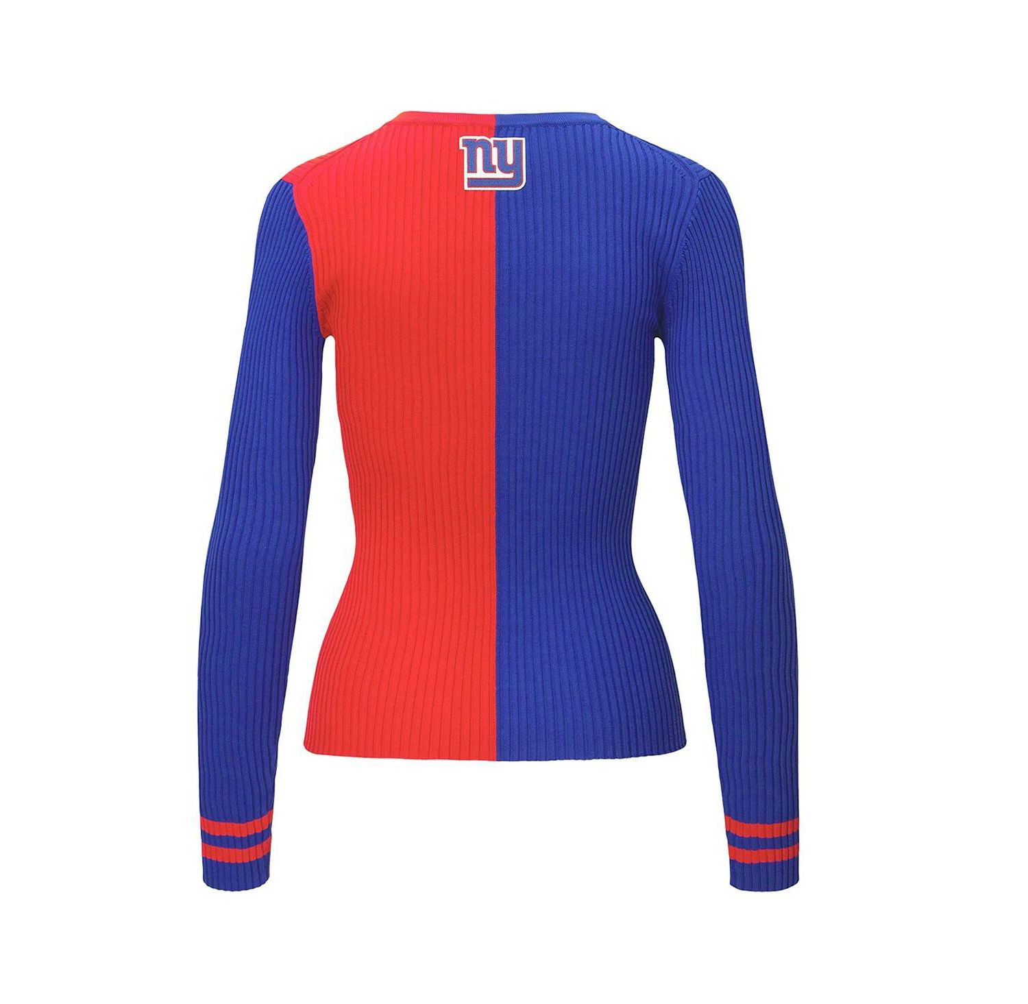 Women's Royal/Red New York Giants Cargo Sweater