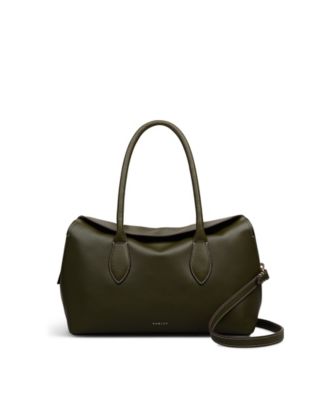 Liverpool Gardens Medium Smooth Leather Ziptop Grab Bag