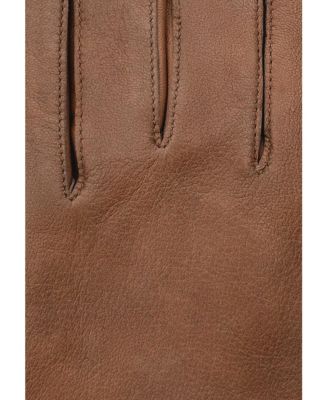 Men's Leather gloves "RASMUS" with knitted cuff and touch function