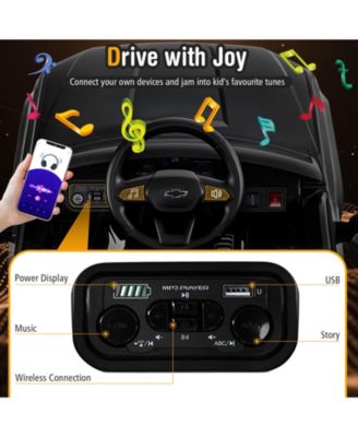 Ride on Car 12V Licensed Chevrolet Truck Kids' Electric Vehicles Gift for 3+