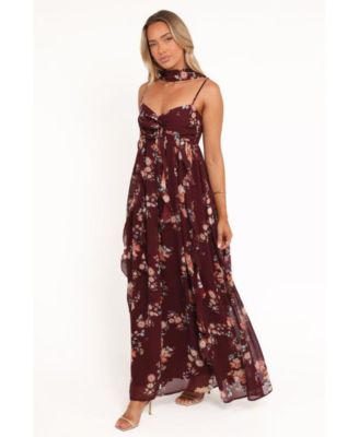 Women's Tully Maxi Dress - Berry Floral