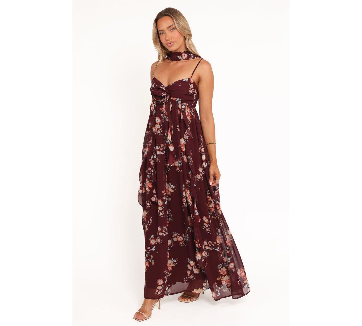Petal and Pup Women's Tully Maxi Dress - Berry Floral
