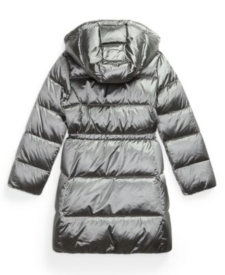 Girls' 7-16 Hooded Long Jacket