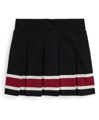 Girls' 7-16 Striped Pleated Skort