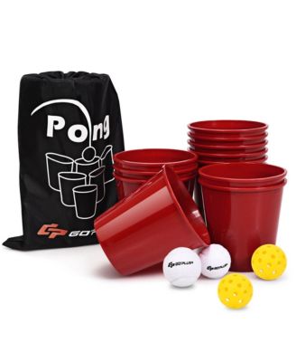 Yard Pong Giant Pong Game Set Carry Bag Outdoor Backyard Game