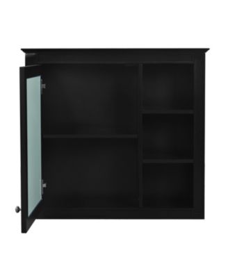 30'' Bathroom Vanity with Top Sink, Mirror Cabinet, 2 Drawers & Tip-out Drawer