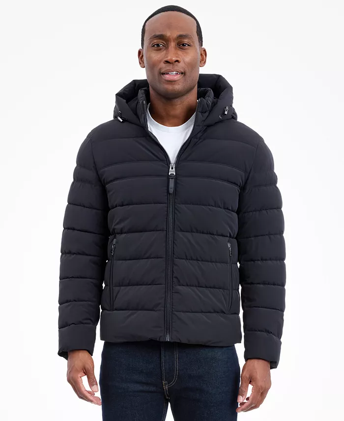 Men's Dressy Hooded Stretch Packable Jacket - thumbnail 8