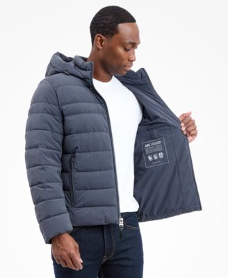 Men's Dressy Hooded Stretch Packable Jacket