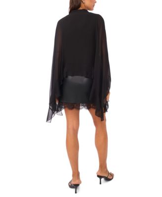 Women's V-Neck Flowy Long Sleeve Top