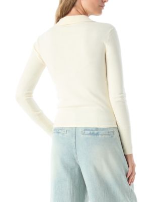 DO by Women's Sinead Long Sleeve Polo Sweater