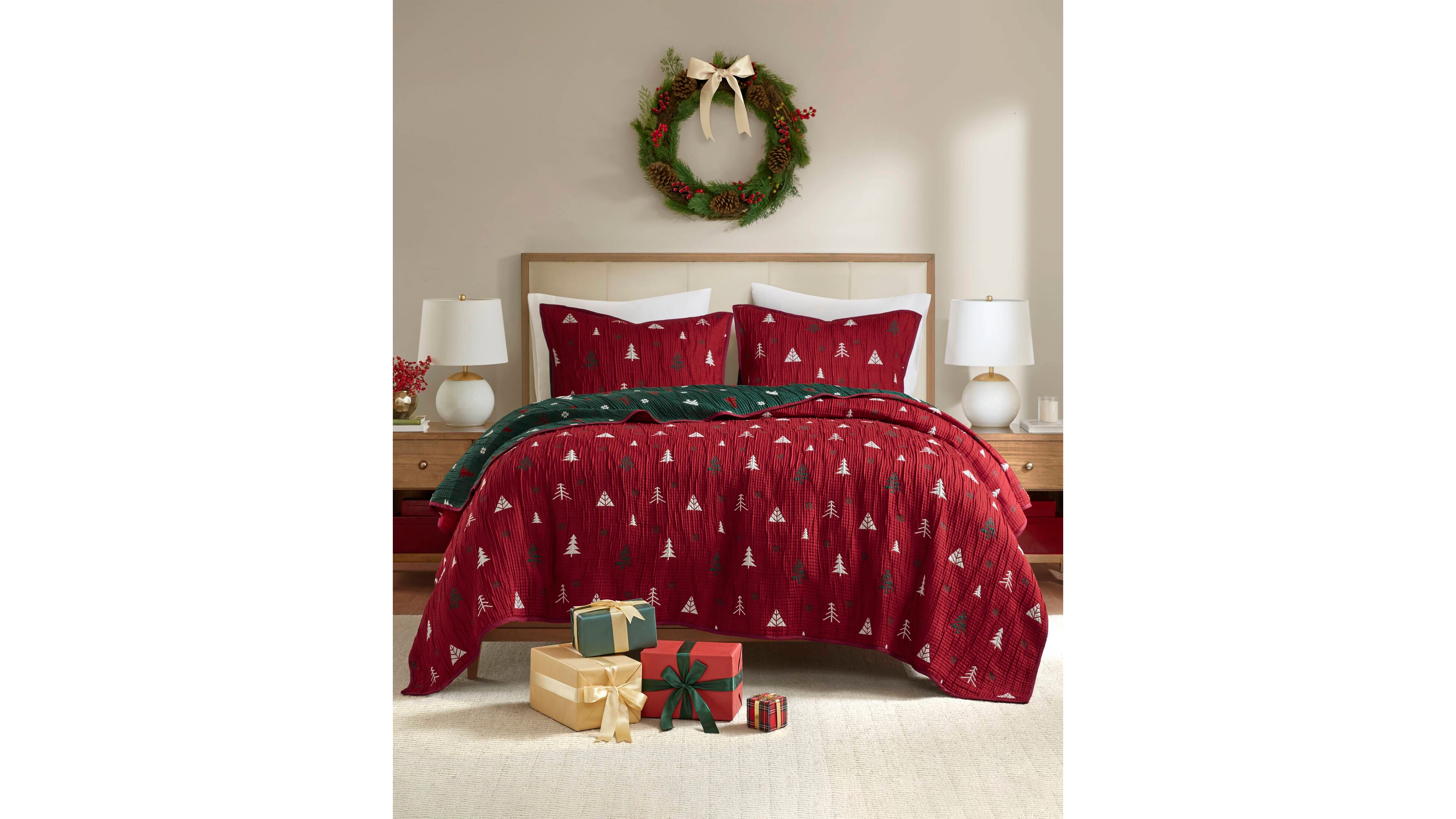 Madison Park Winter Holiday 3-Pc. Coverlet Set, King