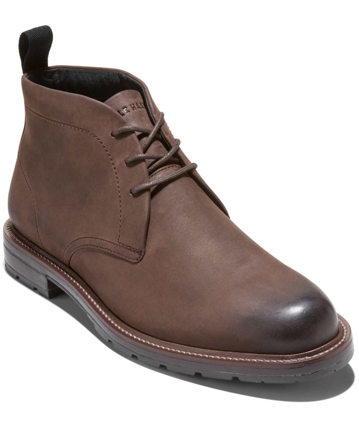 Cole Haan Roundhill Grand Chukka Boots Ch Dark Chocolate Nubuck In Brown