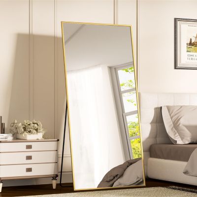 Full Length Mirror 71"x30" Oversized Floor Mirror for Living Room Cloakroom Rect Style