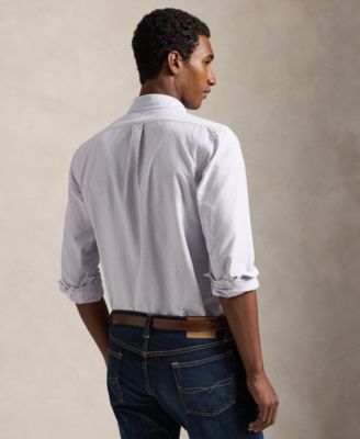 Men's Striped Long-Sleeve Shirt