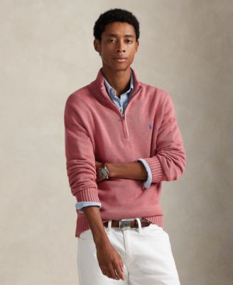 Cotton Quarter-zip Sweater