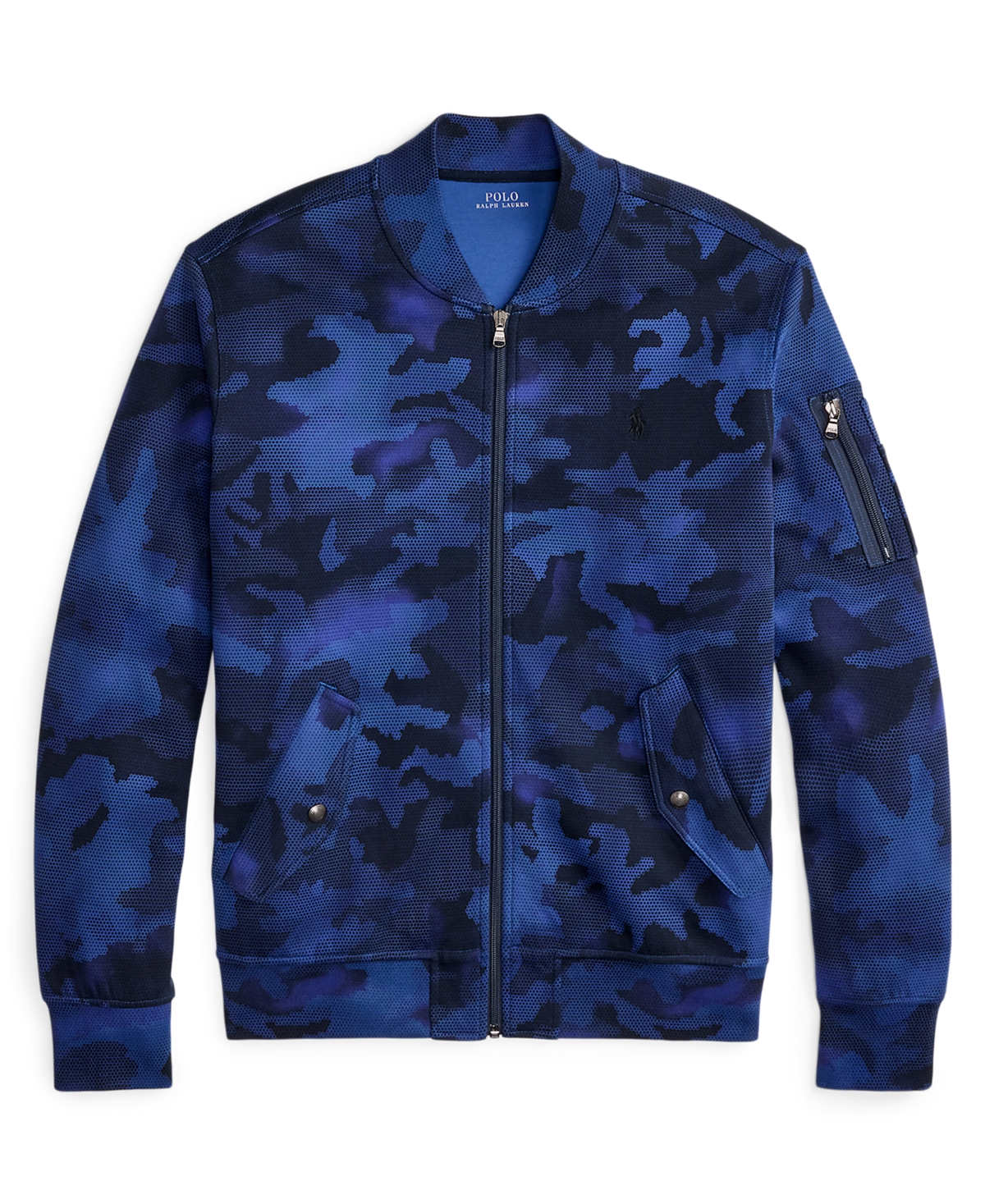 Polo Ralph Lauren Men's Camo Double-Knit Long Sleeves Bomber Jacket