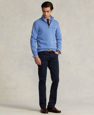 Cotton Quarter-zip Sweater