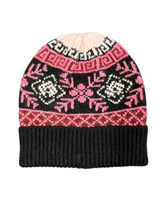 Knit Fairisle Beanie Hat