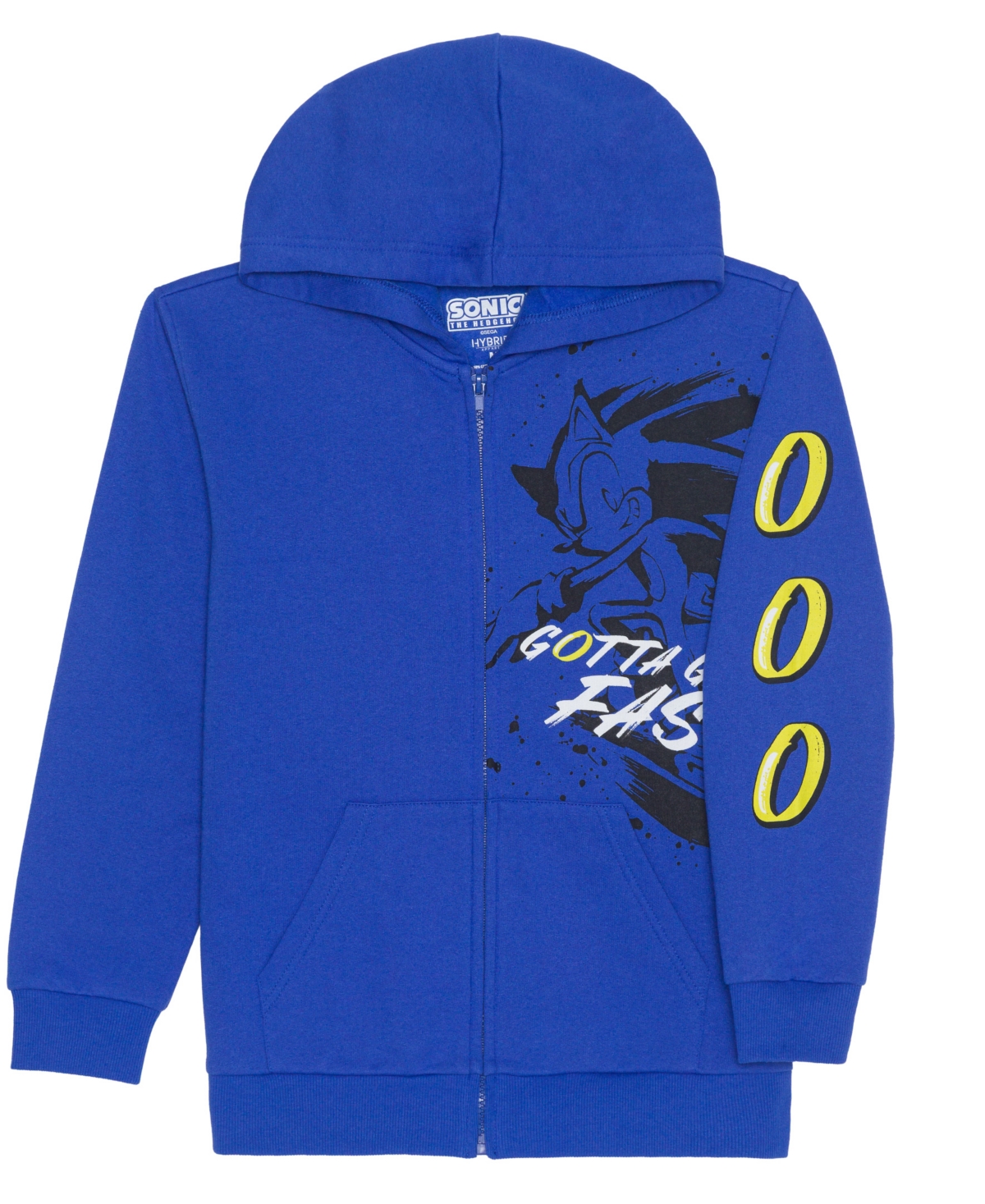 Sonic Boys 5-20 Ink Blot Fast Printed Long Sleeves Hoodie In Blue