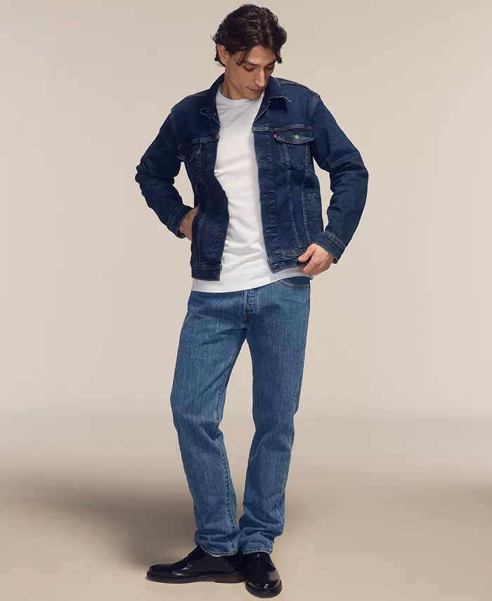 Men's 501™ Regular-Fit Button Fly Non-Stretch Jeans
