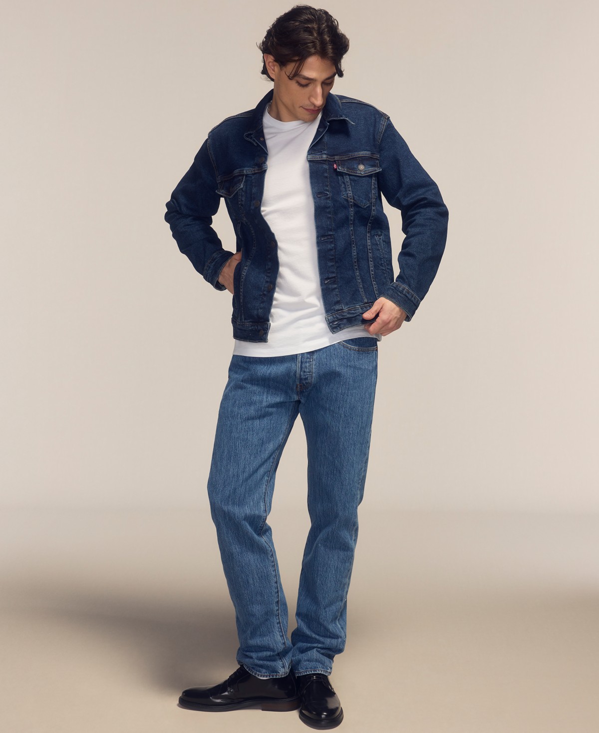Мужские Levi's Men's 501™ Regular-Fit Button Fly Non-Stretch Jeans — фото 1