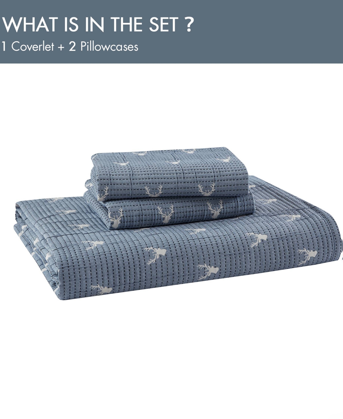 Woolrich Keystone Matelasse 3-pc. Coverlet Set, King/cal King In Blue