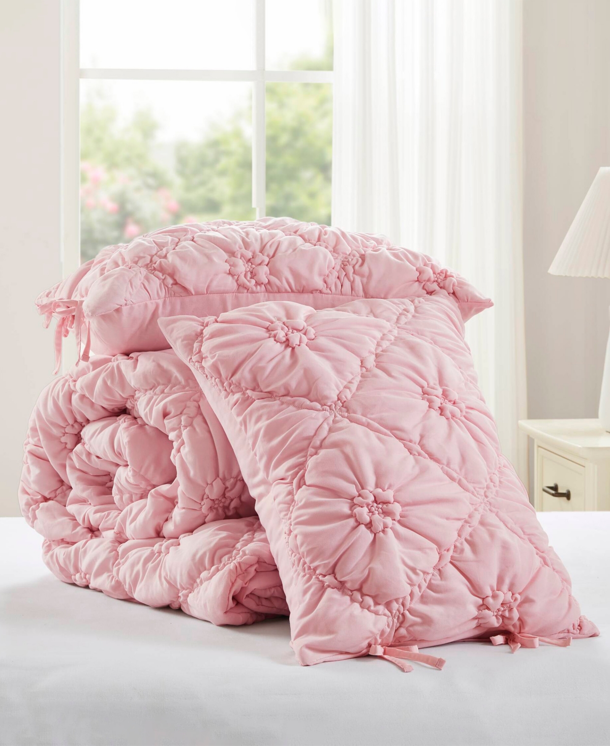 Intelligent Design Lily Floral 3-pc. Comforter Set, King In Pink