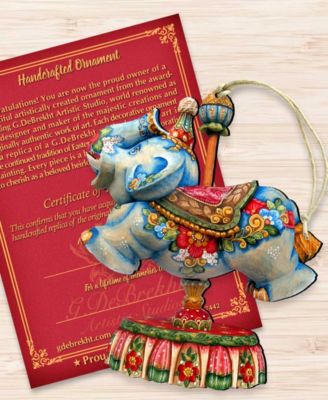 Carousel Elephant Christmas Ornament