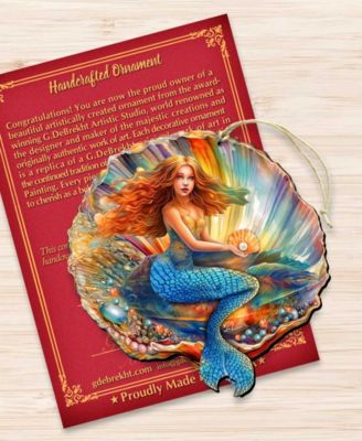 Mermaid in the Shell Christmas Ornament