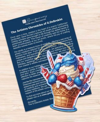 American Farmhouse Wooden Ornaments, Set of 3