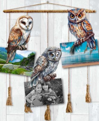 Night Owls Wooden Clip-on Ornaments, Set of 3
