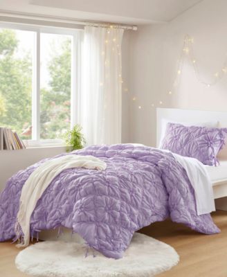 Lily Floral Embroidery 2-Pc. Comforter Set, Twin