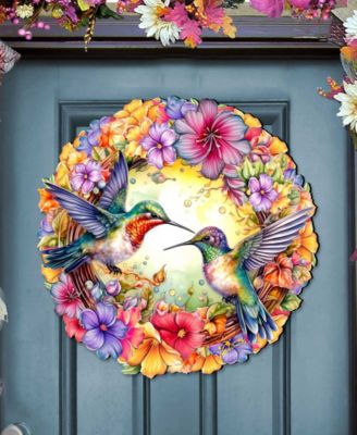 Hummingbirds Holiday Door D&eacute;cor