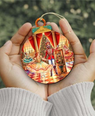 Nutcracker Suite Wooden Ornaments, Set of 12