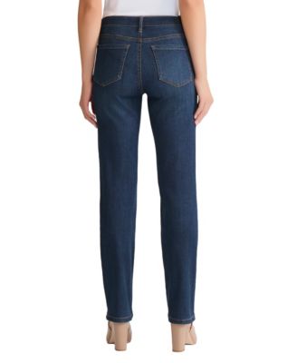 Women's Lexington Mid Rise Straight Leg Denim Jeans 