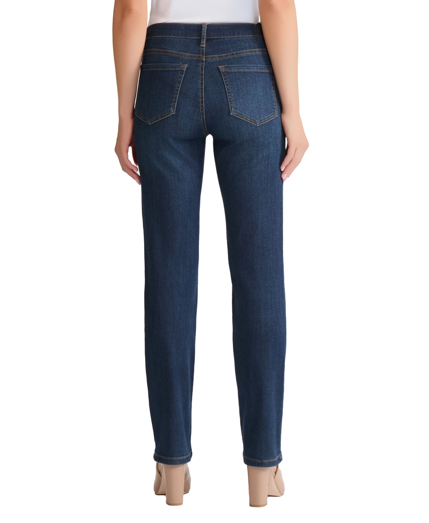 Women's Lexington Mid Rise Straight Leg Denim Jeans