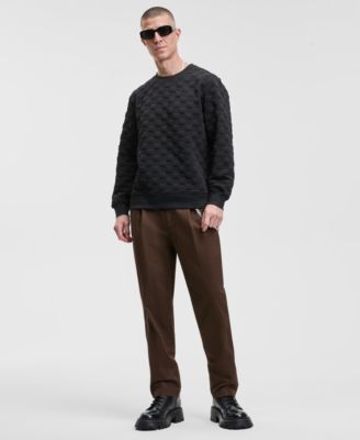 Men's Cube Textured Crewneck Sweatshirt, Macy's Exclusive