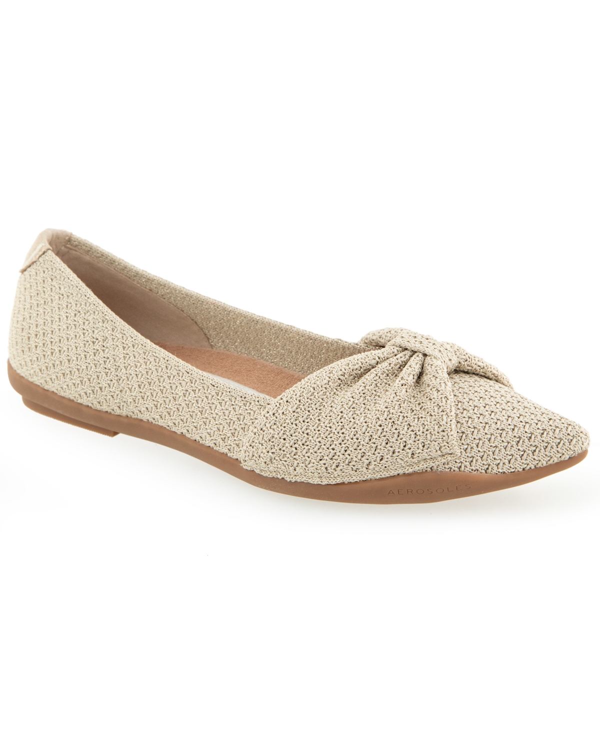 Aerosoles Women's Davita Knit Flat In Neutral