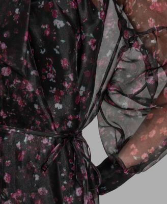 Women's Floral Puff Sleeve Dress