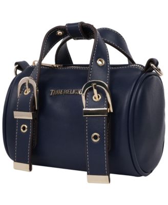 Metal Plaque Quilted Crossbody