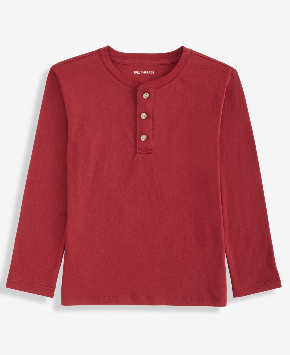 Epic Threads Boys 5-20 Henley Long Sleeve Shirt, Macy's Exclusive