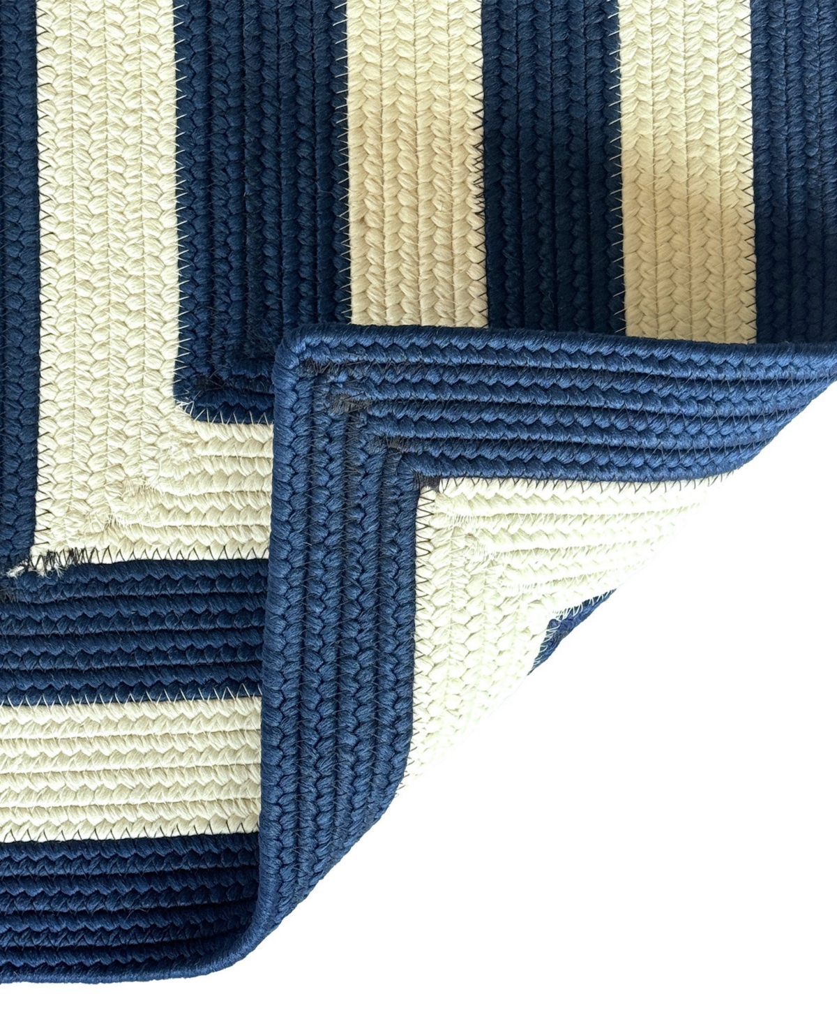 Capel Timeless Indoor/outdoor 0160 Concentric 7'x9' Area Rug In Blue