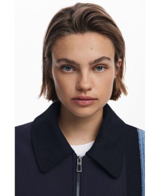 Women's Straight patchwork coat