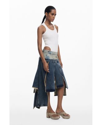 Women's Long skirt with double waistband