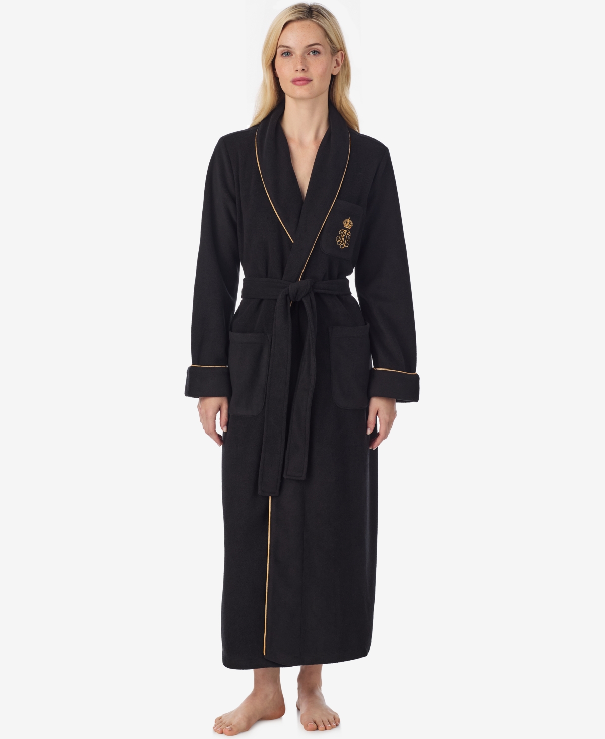 Lauren Ralph Women's Shawl Collar Long Robe