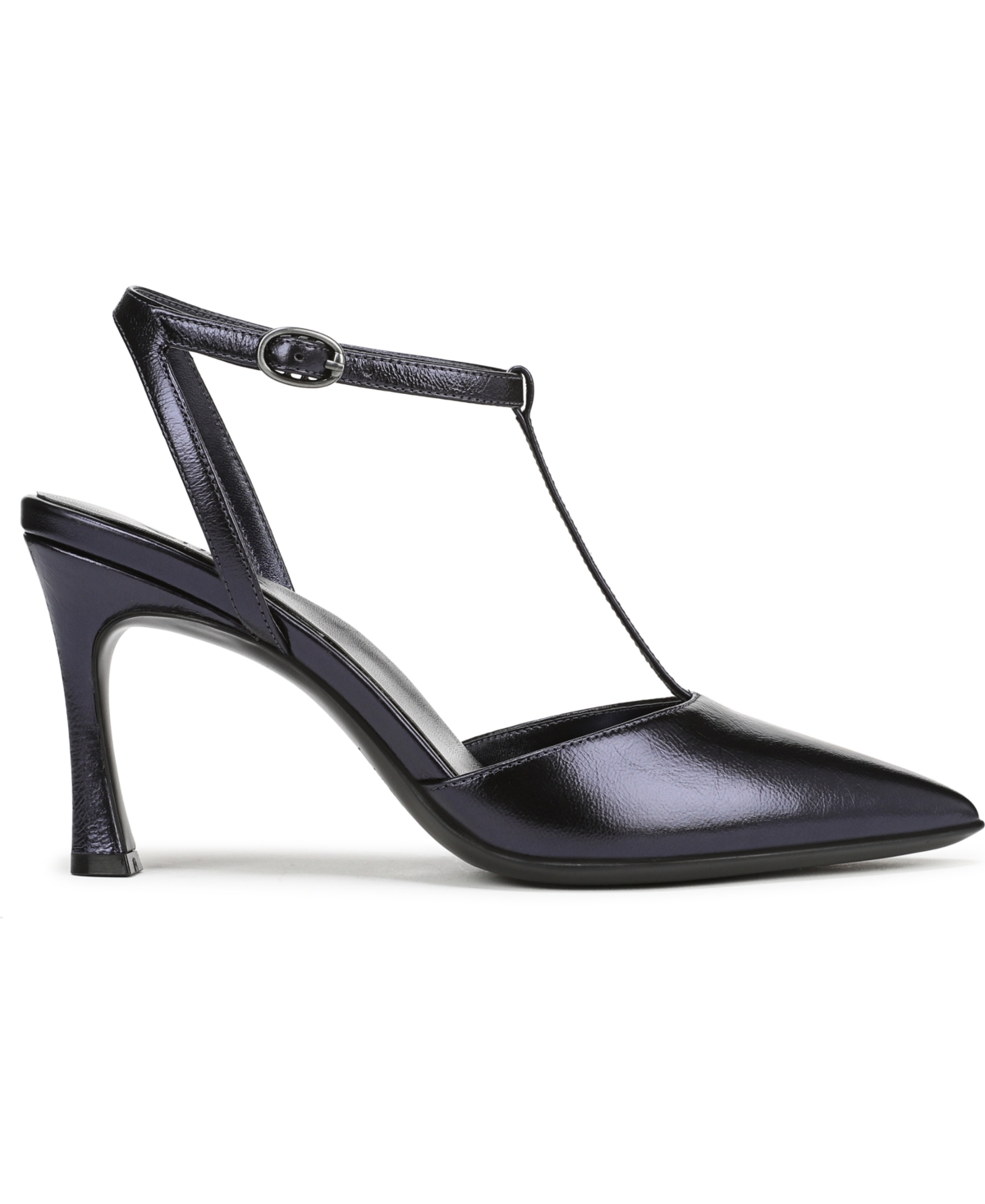 Naturalizer Astrid T-strap Pointed Toe Pump In Black