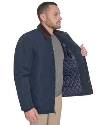 Men's Highland Barn Coat with Corduroy Collar