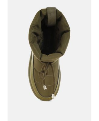 Womens Pacos High Ankle Chunky Snow Boots