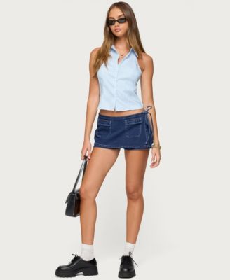 Women's Debra Tailored Pinstripe Button Up Top