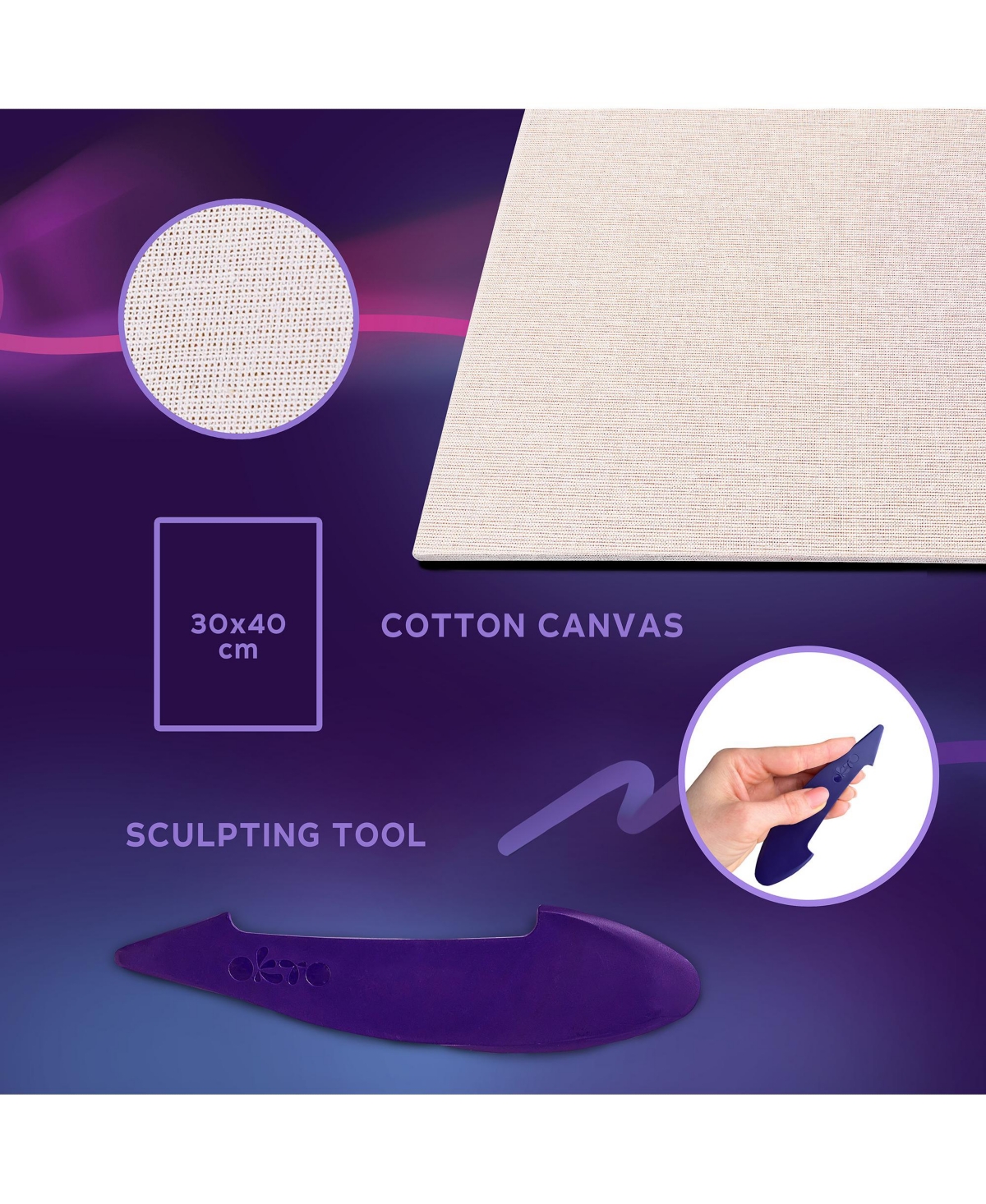 Wise ElkOKTO Air-Dry Clay 3D Painting Kit – #parkguellbarcelon (11.8 x 15.7 in)